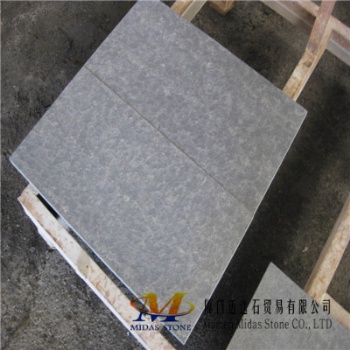 Flamed Mongolia Black Basalt Stone