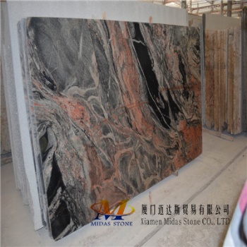 China Multicolor Red Granite Slabs