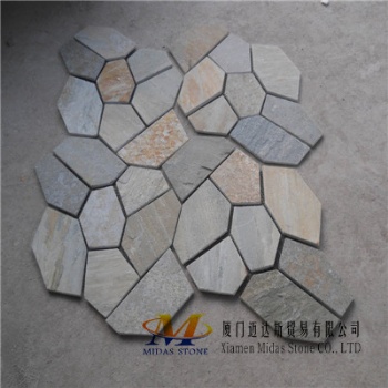 Multicolor Slate Mesh Pavers