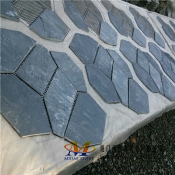 Black Slate Mesh Pavers