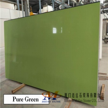 Pure Green Quartz Stone Slabs