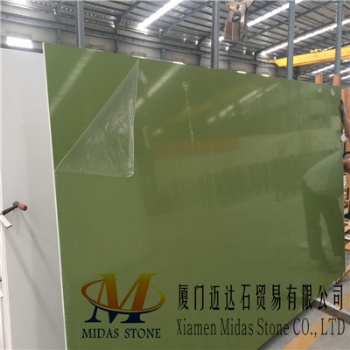 Pure Green Quartz Stone Slabs