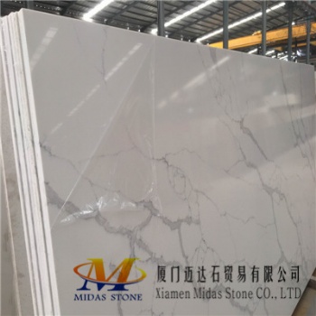 Chinese Calacatta Quartz Stone Slabs