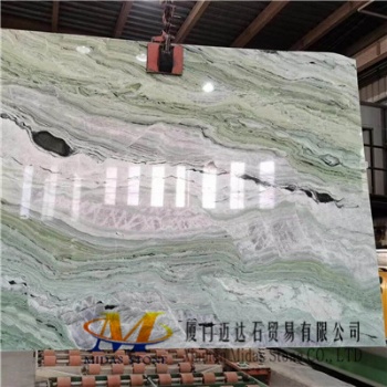 Chinese Cloud Green Onyx Slabs