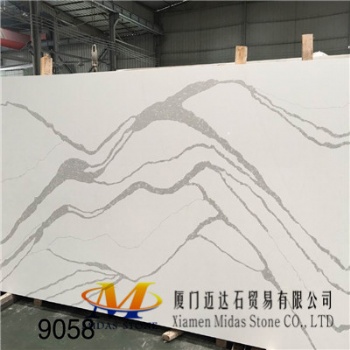 China Calacatta Quartz Stone Slabs