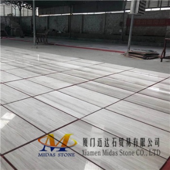 China Wooden White Marble Tiles