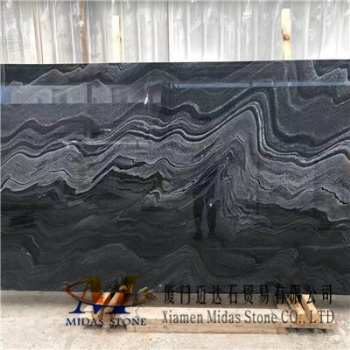 China Black Crystal Marble Slabs