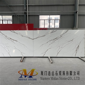 Chinese Calacatta Quartz Stone Slabs