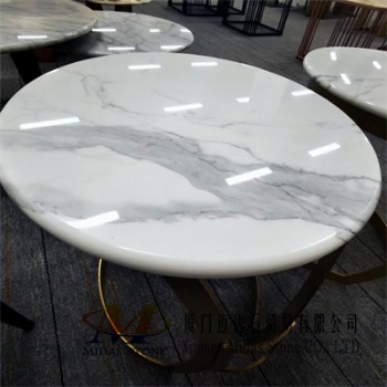 Calacatta White Marble Table Top