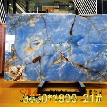 Natural Stone Blue Onyx Slabs