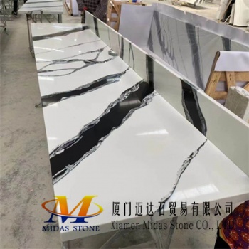 Panda White Quartz Countertops