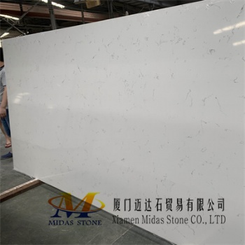 China Carrara White Quartz Stone Slabs