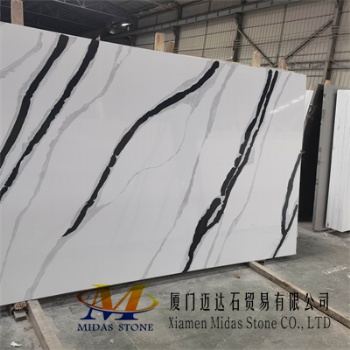 Chinese Calacatta Quartz Stone Slabs