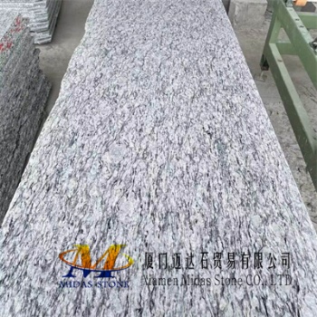 Flamed Spary White Granite Slabs