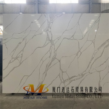 Chinese Calacatta Quartz Stone Slabs