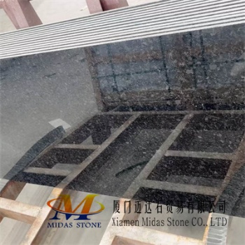 Polished Angola Black Granite Slabs