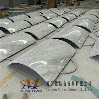 Carrara White Marble Hollow Columns