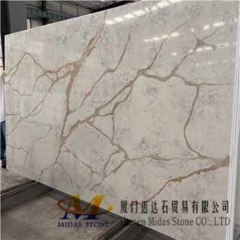 China Calacatta Gold Quartz Slabs MQ2970