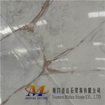 Chinese Calacatta Gold Quartz Stone MQ2970