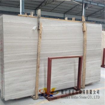 China White Wood Marble Slabs