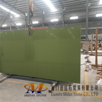 Pure Green China Quartz Stone