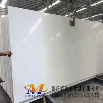 Crystal White Quartz Stone Slabs